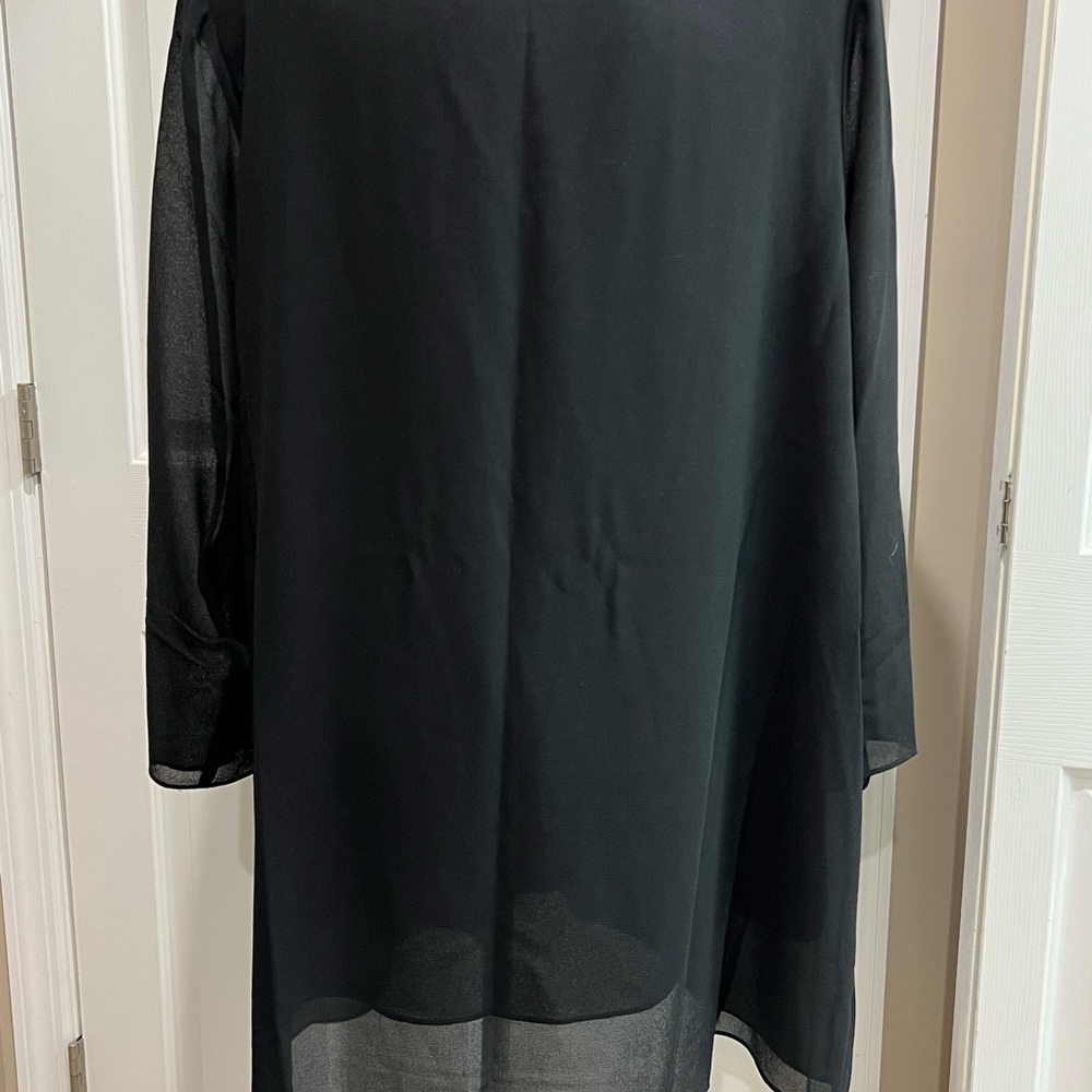 Vintage Julian Wilder black bead formal top size 20 - Picture 6 of 14